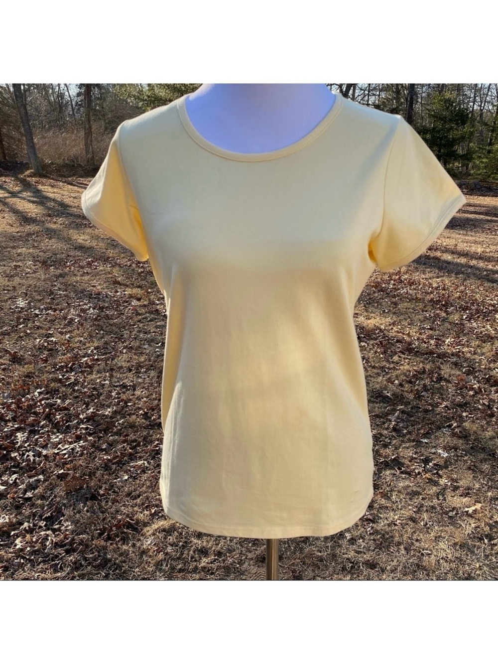 FACONNABLE TOP TEE SHORT SLEEVE YELLOW STRETCH Size S
